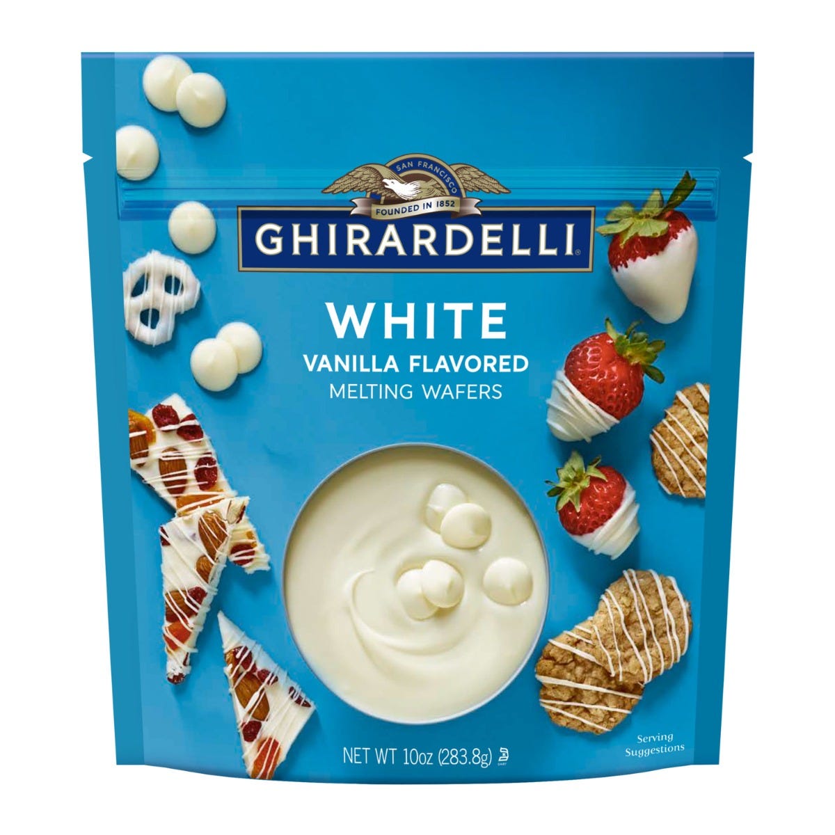 White Vanilla Flavored Melting Wafers 10 oz Bag