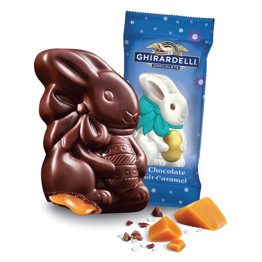 Dark Chocolate Sea Salt Caramel Bunnies Case Pack (500 ct)